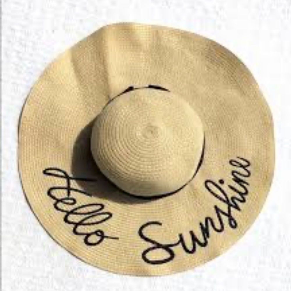 Serra Hello Sunshine floppy straw hat